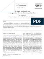 Hoyer - The History of Alternative Fuels in Transportation - The Case of Electric and Hybrid Cars