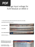 Procedure To Change Input Voltage For Siemens ALM 840D