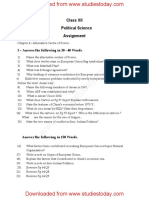 CBSE Class 12 Political Science - Alternative Centre of Power PDF