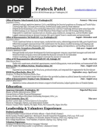 Prateek Patel Resume