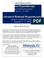 Hypnotherapy and Advanced Hypnotherapy Brochure