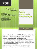 Aula 4 - Teoria Clássica Da Administração