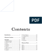 Content (: Character Creation The Rules Character Sheet