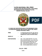 La Investigacion Policial y La Carga de La Prueba en El NCPP