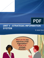 UNIT V Strategic Information System