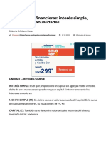 Matemáticas Financieras - Interés Simple, Compuesto y Anualidades - GestioPolis