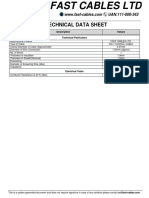 Technical Data Sheet: Description Technical Particulars Values