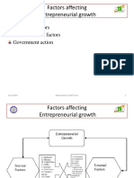 Factors Affecting Entrepreneurial Growth: Economic Factors Non-Economic Factors Government Action