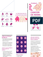 Triptico Cancer de Mama