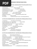 Dependent Prepositions For B1