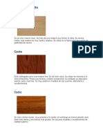 Tipos de Madera