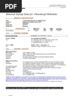 Material Safety Data For: Diisodecyl Phthalate: 1. Product Indentification