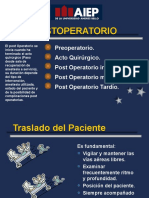 Complicaciones Del Postoperatorio