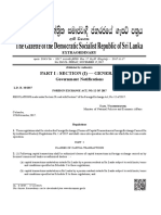 Y%S, XLD M Dka %SL Iudcjd Ckrcfha .Eiü M %H: The Gazette of The Democratic Socialist Republic of Sri Lanka