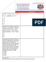 Soal Matematika Dasar SIMAK UI 2014 Kode 511