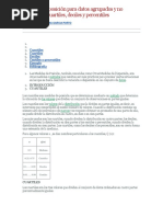 Medidas de Posición para Datos Agrupados y No Agrupados