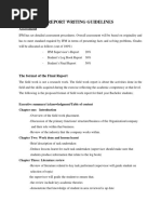 Field Work Report Writting Guideline PDF