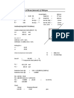 Design of Beam (Internal) at Midspan: Solution (Using NSCP 7th Edition)