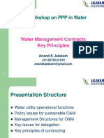 ADB - Workshop On PPP in Water: Water Management Contracts Key Principles