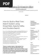 How-To - Build A Real-Time Search System Using StreamSets, Apache Kafka, and Cloudera Search