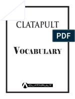 Clatapult: Ocabulary