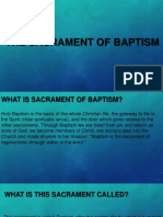 The Sacrament of Baptism