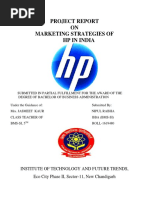 Project Report ON Marketing Strategies of HP in India