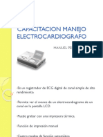 Capacitacion Manejo Electrocardiografo