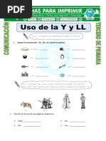 Ficha Uso de La Y para Tercero de Primaria