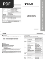 TEAC TE-A475 User Manual