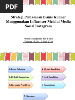 Strategi Pemasaran Bisnis Kuliner Menggunakan Influencer Melalui Media Sosial 1