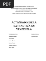 Actividad Extractiva en Venezuela