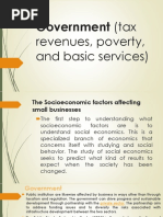 Government (Tax Revenues, Poverty, and