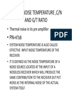 System Noise Temperature, C/N / and G/T Ratio - PN: KTSB