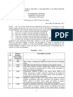 Notification 1 2017 For CGST Rate Schedule