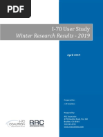 I-70 User Study: Winter 2019 Research Results