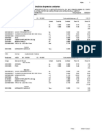 Analisis de Costos Unitarios de Losa Deportiva Con Cobertura