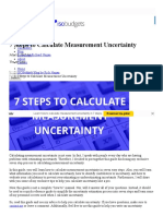 7 Steps To Calculate Measurement Uncertainty - Isobudgets