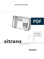 Sitrans: Instruction Manual March 2006