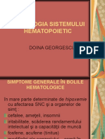 Semiologia Sistemului Hematopoietic