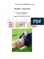 Proiect Tematic Eu Sunt Unic GR Mica C 2013