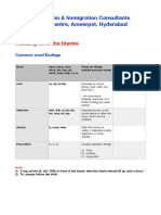 Reading Fill in The Blanks Strategies