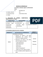 Sesión de Aprendizaje Benedicto 30 de Mayo