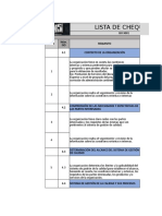 LISTA de Chequeo Iso 90001