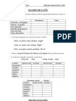 Examen de Latín - Eso - 2a