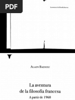 La Aventura de La Filosofía Francesa - Alain Badiou