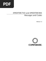 Xpediter/Tso and Xpediter/Ims Messages and Codes: Release 7.2