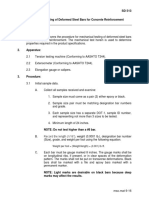 Procedure For Testing of Deformed Steel Bars For Concrete Reinforcement