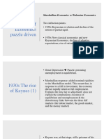 Evolution of Economics Puzzle Driven: Marshallian Economics Vs Walrasian Economics