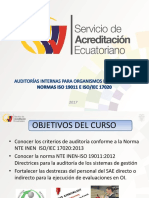 Curso Auditorias Internas para 17020 Con 19011